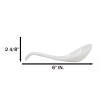 Ebros Gift Contemporary White Melamine Asian Soup Spoons With Ladle
