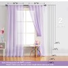 Treatmentex Pom-Pom Sheer Curtains for Kid's Room, 63" Linen Textured