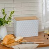 HOME PALETTE Extra Large Bread Box for Kitchen Countertop Corner