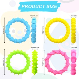 HVIHWI Sensory Fidget Toys, 4 Pack Stretchy Bracelet for Autism, Stretchy Fidget Bracelet, Stress Relief Sensory Toys Suitable for Special Needs Autistic kids and Adults Toys