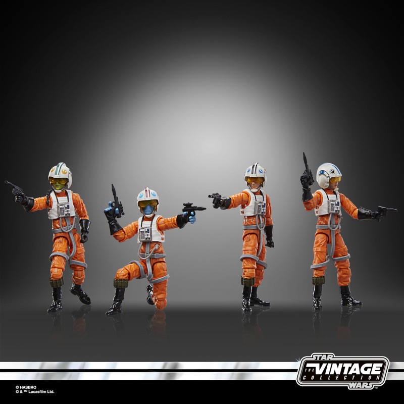 STAR WARS The Vintage Collection X-Wing Pilot 4-Pack, Ahsoka 3.75