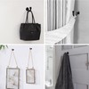 INBOLM 2pack Tie Back Hooks For Curtains Black Curtain Tie