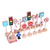 16pcs/Set Artistic Knowledgeable Toy Mini Electric Traffic Lights Compact and