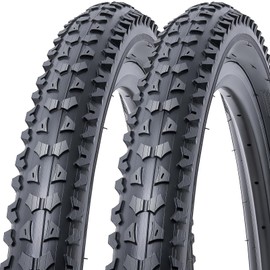 MetersGod 2 Pcs, 29x1.95 Bike Tires, Durable Folding 29 Inch 50-622 29x1.95 Mountain Bicycle Tires, Replacement Bike Tires for Mountain MTB Off-Road Bicycle, Clincher (M-026)
