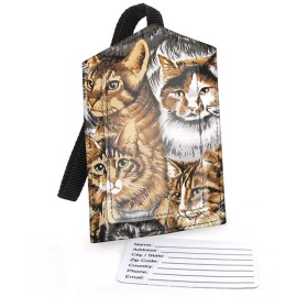 Broad Bay Cat LUGGAGE TAGS Set of 4 Great Gift for Cat Lover