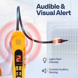 VIVOHOME HVAC Refrigerant Freon Leak Detector with LED Light, Battery Powered, AC Sniffer Leak Detector for R134a R410a R1234yf CFCs HCFCs HFCs HFOs HCs, Max Sensitivity up to 0.07oz./yr