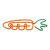 100Pcs Carrot Paper Clips Carrot Style Electroplated Metal Nonslip Rustproof