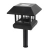 Sterno Home GL23124 GL23124BK Paradise Plastic Solar Post Light with