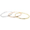 by you Inspirational Soul Sisters Message Engraved Thin Cuff Bangle