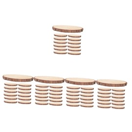 Operitacx 5 Sätze Runde Holzspäne Mini Baum Untersetzer Gefälschte Pflanzen Fälschung Künstliches Leere Untersetzer Zum Basteln Künstliche Pflanze Kreis Leer Abs Tür 20 Stück * 5