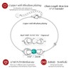 CDE Bracelets for Womens Infinity Plated White Gold with Love