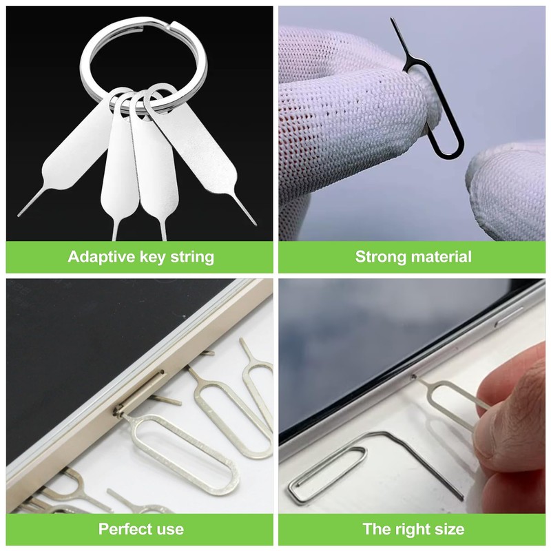 ZukoCert 16 Pieces SIM Card Removal Tool Set, Multi-Functional SIM