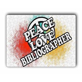 Makoroni -Peace Love Bibliographer - Jigsaw Puzzle 252 pcs, DesI32