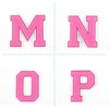 Terry Cloth Letter A-Z | Pink, White | 9.5 cm