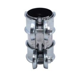 SHLPDFM Double Clamp Exhaust Pipe Clamp Pipe Connector Diameter 38 mm x 90 mm