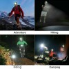 Battery Connection USB Rechargeable LED Headlamp Flashlight Headlight Head Torch