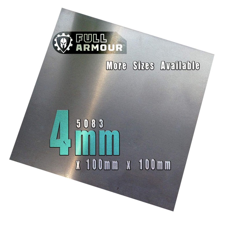 Aluminium Sheet 4 mm 5083 100 mm x 100 mm