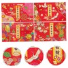 LALAFINA 12pcs Money Bag Wide Application Festival Red Packet Money