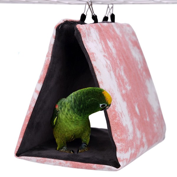 LeerKing Bird Bed, Parakeet Nest House for Cage, Parrot Hanging