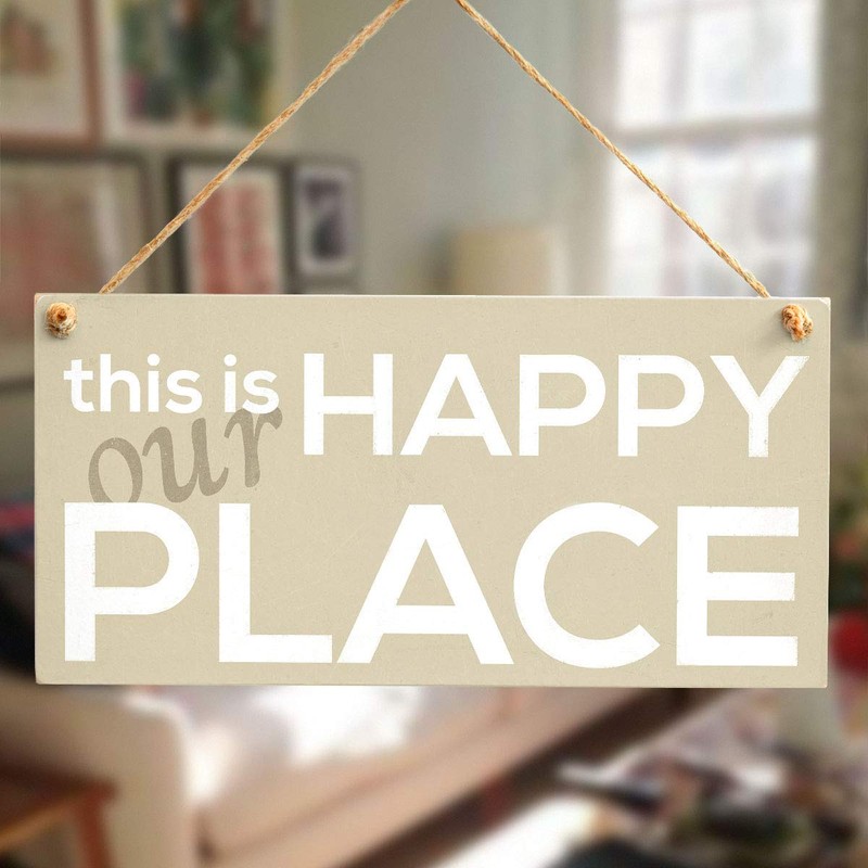 This is Our Happy Place - Handmade Shabby Chic Wood