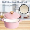 Lexi Home Cast Iron Enameled Dutch Oven Pot with Lid