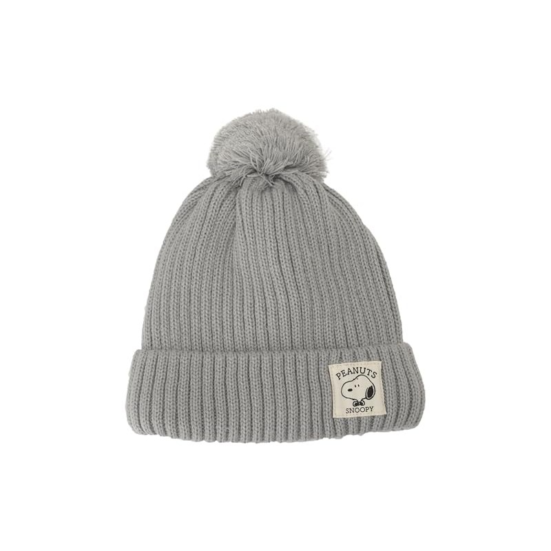 Anshapoy 435-1023 Kids' Knit Cap, Boa Back, gray