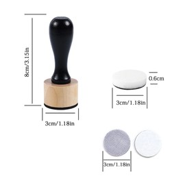 50 Packs Mini Ink Blending Tool Set, 2 Mini Applicator Tools 4pcs Replacement Stickers and 44 Replacement Foam Pads for Scrapbooking Painting Drawing Art SuppliesInk Tools and More HRJZF