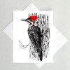 Pileated Woodpecker Note Card, Bird