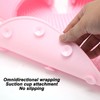 Foot Scrubber Shower Mat with Strong Suction Cups Prevent Slip