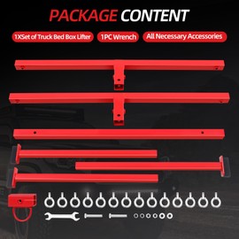 Colinktool Adjustable Truck Box Bed Lift for Pickups Trucks,Heavy-duty truck bed lift support 800LB Weight Capacity and Capacity Works On Beds Up to 6ft