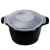 Professional Large Micro Cookware 2 Quart, Microwave Steamer for Vegetables,