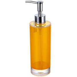 Excelsa Soap Dispenser, Polystyrol, Yellow, 6.5 x 6.5 x 22 cm