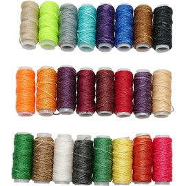 72 Colors Waxed Thread, Leather Sewing Thread,Hand Stitching Thread for Hand Sewing Leather and Bookbinding, 13Yards Per Color