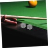 WHAMVOX 3pcs Transparent Acrylic Pool Cue Chalk Case Durable Billiard