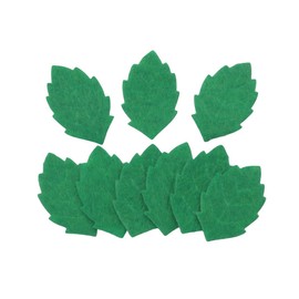 JianLing 100PCS Green Artificial Decorative Plant Leaves 3cm Fabric DIY 3D Leaves for Dining Tables Weddings Floors Card Making, Craft Projects