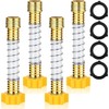 4pcs Garden Hose Protector, Flexible Garden Hose Extension Adapter, Hose