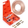 Racewill 25 ft 1/4" Copper Coated Brake Line Kit (Includes