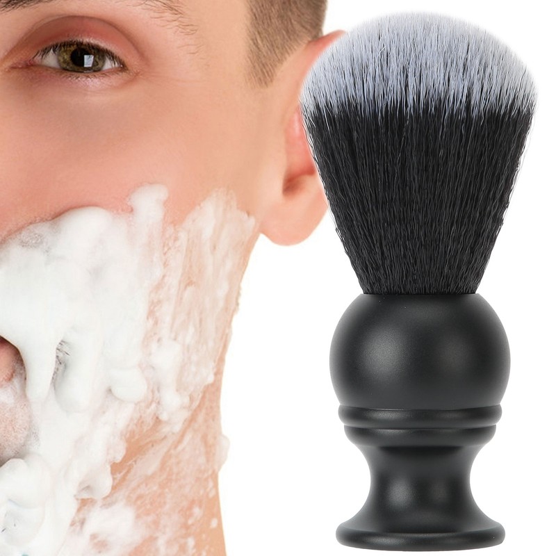 Shaving Brush Nylon Soft Hair Shaving Shave Brush with Metal