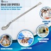 A2Z-SP001 Stainless Steel Double Ended Square & Angled Right Spoon