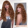 WIGER Glueless Long Curly Wigs 22 Inches Body Waves Layered