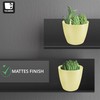 TULMERO Matte Flower Pot, Plastic Planter, Decorative Pot for Large