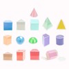 Milageto 3D Shapes Geometric Solids,3D Shapes Geometric,Montessori Learning Toys,Geometric Shapes