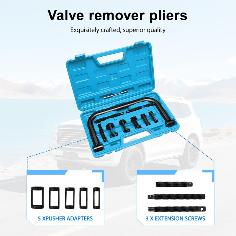 Sandfren Motorcycle Valve Spring Compressor, 10PCS Small Engine Hollow Valve