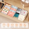 Lifewit 4 Pack Drawer Dividers Plastic 4" High, 14-23" Adjustable