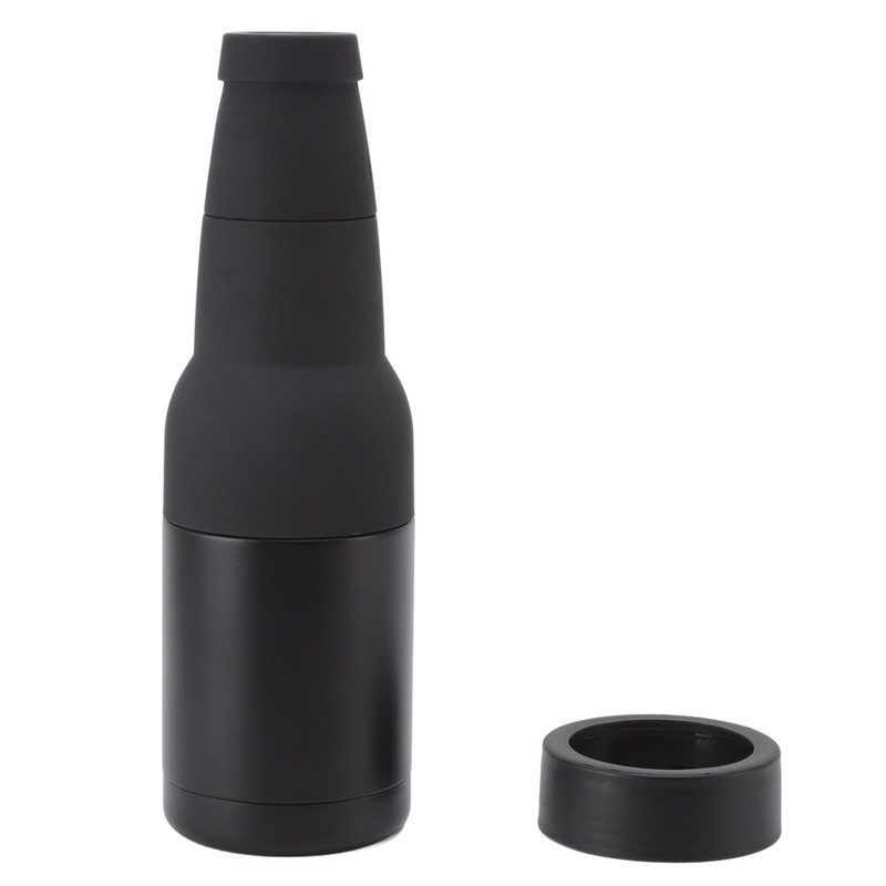 Stainless Steel Beer Can Double Walled Black Simple Insulated Cola