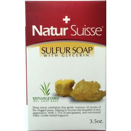 Natur Suisse Jabon De Azufre Sulfur Soap 3.5 oz. With Glycerin