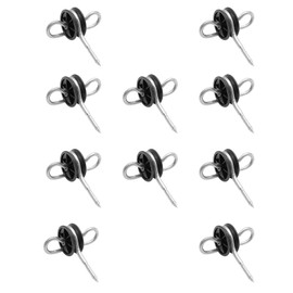 LCAPT 10Pcs Electric Fence Gate Handle Insulators, Screw-in Electric Fence Gate Hook Anchor for Electric Fence Wood Post
