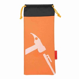 Majatou Tent Hammer Bag,Tent Peg Storage Bag,Tent Camping Tent Nailer Stake Bag Suitable for Hiking Camping Tents Hammers and Other Accessories (Orange)