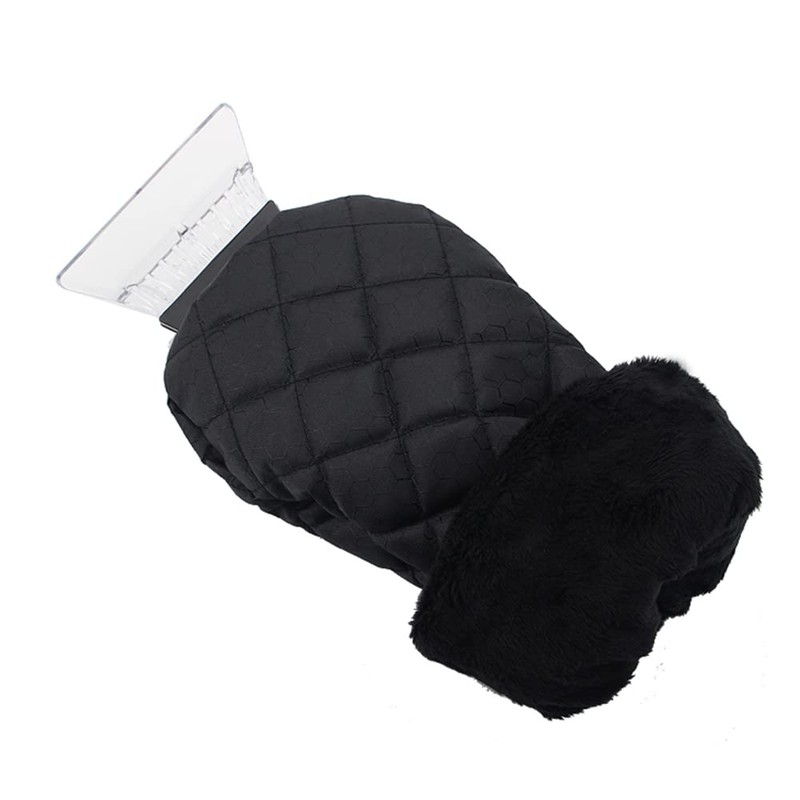 Alnicov Ice Scraper with Glove Snow Remover Waterproof Mitt Lined