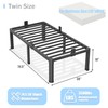 Yitong Angel 18 inch Twin Bed Frame with Round Corner